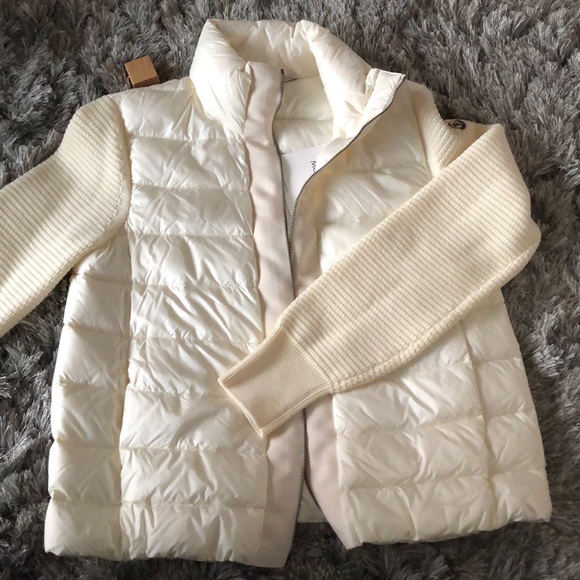 SOLD Moncler quilted down and knit cardigan jacket - Picture 4 of 8